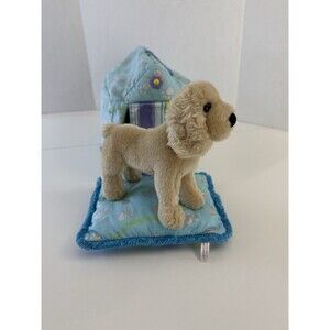 American Girl retired dog house with Dog JIP samantha dog used